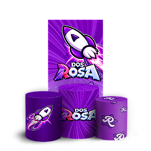 Capas Faixa Lateral e Trio Cilindro Sublimado Veste Fácil - Os Rosas