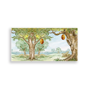 Capa Painel Retangular Sublimado - Ursinho Pooh