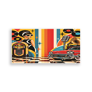 Capa Painel Retangular Sublimado - Anos 60