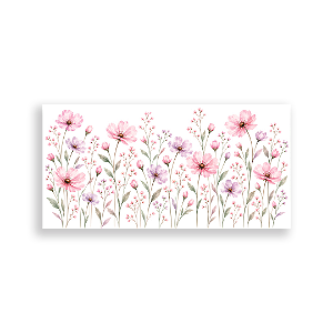 Capa Painel Retangular Sublimado - Flores