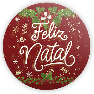 Capa Painel Redondo Sublimado - Natal
