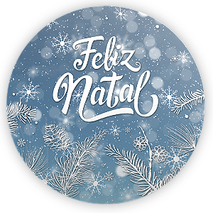 Capa Painel Redondo Sublimado - Natal