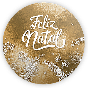 Capa Painel Redondo Sublimado - Natal