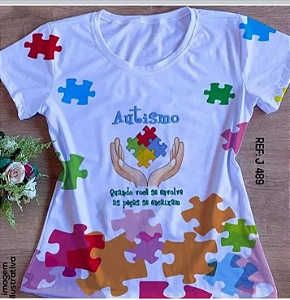 T-Shirt Autismo Quebra-Cabeça