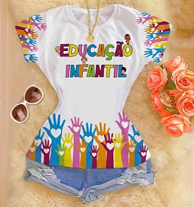 Tshirt feminina  - Educação Infantil