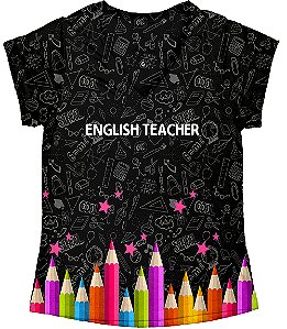 T-shirt Feminina no Atacado English Teacher