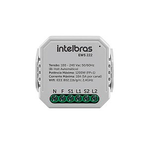 INTERRUPTOR CONTROLADOR DE CARGAS WIFI 2/2 EWS 222