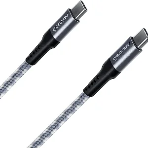 Cabo USB- C Para USB-C 1.5M Trançado Carga Rápida - Geonav