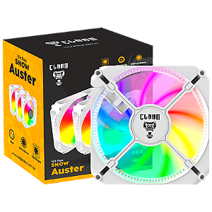 Kit 3 Cooler Fan Snow Auster RGB 4P MOLEX - CLANM