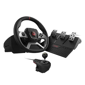 VOLANTE PCYES W270 PARA PC, XBOX E PLAYSTATION, FORCE FEEDBACK, PEDAIS E CAMBIO - W270