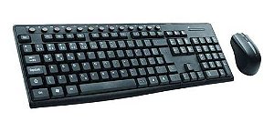 Kit Teclado + Mouse sem fio K-W30BK C3Tech