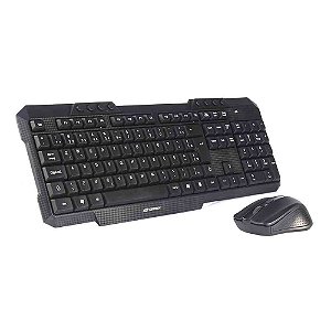 Kit Teclado + Mouse sem fio K-W10BK C3Tech