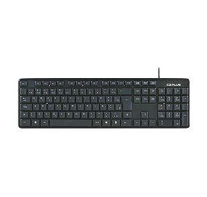 Teclado Padrão KB-15BK USB Preto C3Plus