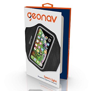 Braçadeira Esportiva Belt Light Universal FIT02SDBK Preto - Geonav