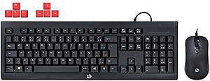 Kit Gamer - Teclado ABNT2 + Mouse - KM100 - HP