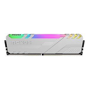 MEMORIA GAMER PCYES UDIMM 8GB DDR4 3200MHZ WHITE COM RGB - PM083200D4WR