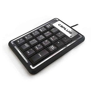 Teclado numérico USB KN-11BK preto - C3 PLUS
