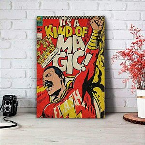 Placa Decorativa Freddie Mercury Magic