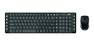 Teclado E Mouse Sem Fio K-w50bk Preto Wireless - C3TECH