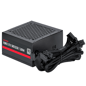 FONTE GAMER PCYES SHOCKER 500W 80 PLUS WHITE - PF500SHW