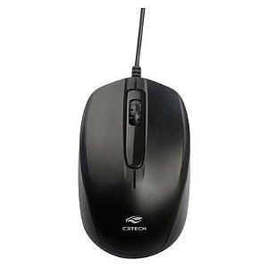Mouse USB Preto - MS-30BK - C3Tech