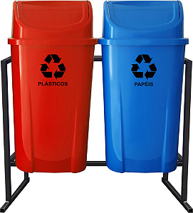 Estrutura para Conjunto Lixeira Basculante 60L