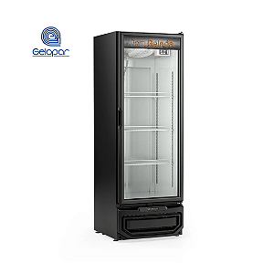Refrigerador Gelopar Vertical Cervejeira Vidro 410L Preto