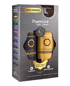 Kit Shampoo e Condicionador Hidratante 1L Premisse
