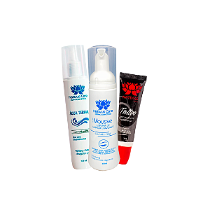 COMBO TATUAGEM - 1UN Mousse - 1UN Água Termal 120ml - 1UN Buriti 20g