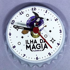 IMÃ RELÓGIO ILHA DA MAGIA STORE