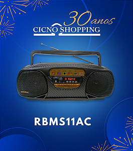 CAIXA DE SOM BLUETHOOTH STÉREO RBMS11AC