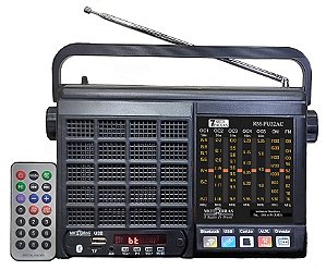 RM-PU32AC-Rádio Portátil 7 Faixas com entrada USB e SD card (Memory card)