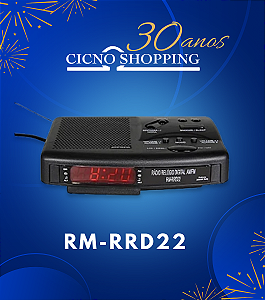 RM-RRD22-RÁDIO RELÓGIO DIGITAL AM/FM