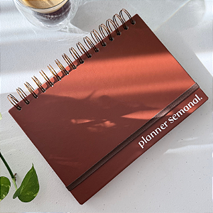 PLANNER SEMANAL MARROM