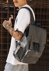 Mochila Executiva Vintage Azul 085