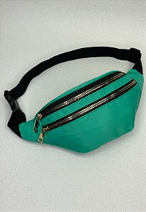 Pochete Bolsa Pequena de Nylon Verde Neon P07