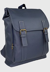 Mochila Executiva Vintage Material Sintético Azul LE01