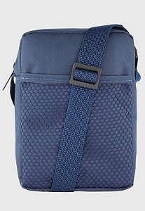 Shoulder Bag Bolsa Transversal Básica de Nylon Azul B065