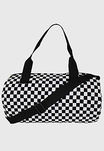 Lenna's Mala de Mão Bolsa Transversal de Tamanho Médio Xadrez Preto e Branco B043