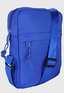 Shoulder Bag Bolsa Transversal Pequena de Nylon Azul B034