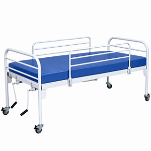 Kit Cama Manual de 2 Manivelas (5 Posições) 120kg S-0180-A + Colchão D-33 - Salutem