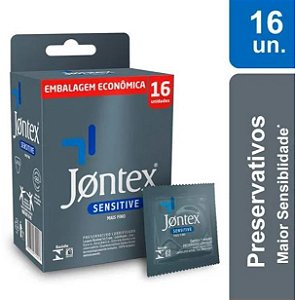 Preservativo Sensitive Cx C/16 Unidades - Jontex