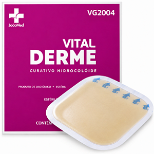 Caixa C/10 Unidades de Curativos Hidrocóloide 10cm x 10cm - Vital Derme