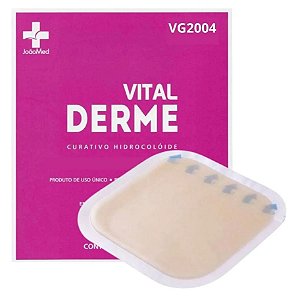 Curativo Hidrocóloide Plus 10 x 10cm Caixa C/10  - Vital Derme