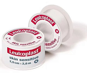 Fita Adesiva de Silicone Leukoplast Skin Sensitive (Pele Sensível)  2,5cm X 2,6 metros - BSN Medical