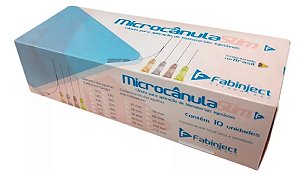Microcânula Preenchimento Facial 22g X 50mm Caixa C/ 10unidades - Fabinject