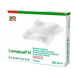 Gaze Não Aderente Vaselina Parafinada 5 x 5 cm Lomatuell H Unidade - Lohmann & Rauscher