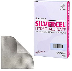 Curativo Silvercel Hydroalginato C/Prata 5 x 5cm Un - Systagenix
