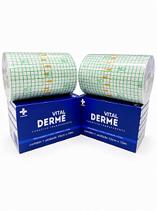 2 Rolos de Filme Transparente 10cm x 10 metros - Vital Derme