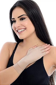 Luva Curta Com Proteção Solar UV Dedos Curtos Tamanho P (PAR) - Model Slim